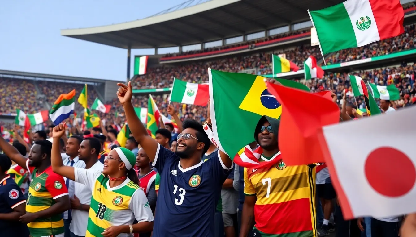 Emerging football talents showcasing their skills on the pitch, embodying the promise of the upcoming AFCON tournament