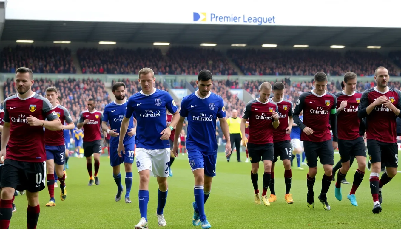 Frustrated Burnley fans express their disappointment as their team struggles to convert scoring opportunities during the match