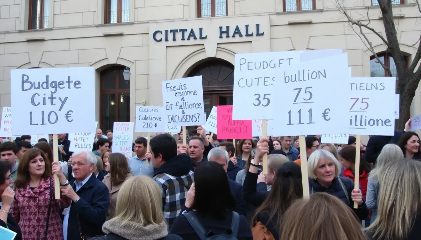 Fans gathered outside the stadium, expressing their support and concerns regarding the club's recent financial decisions and potential impacts on team performance