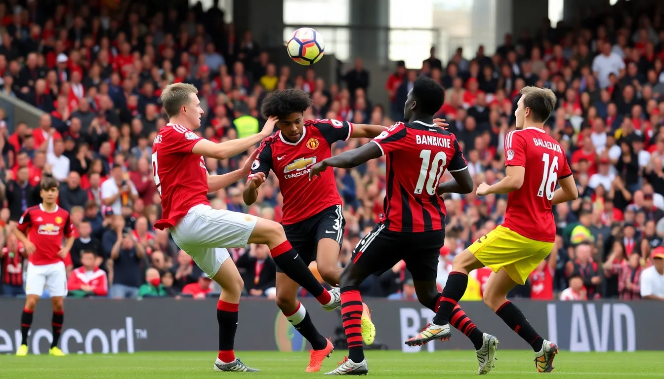 Fans erupt in excitement as the highscoring encounter reaches its climax, reflecting the intense atmosphere of the match