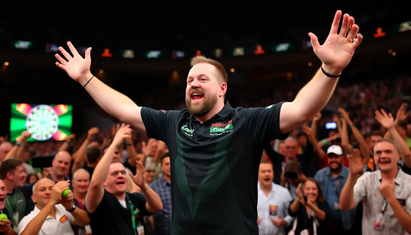 The jubilant reaction of MVG's supporters as he secures a narrow victory, showcasing their excitement and loyalty to the champion