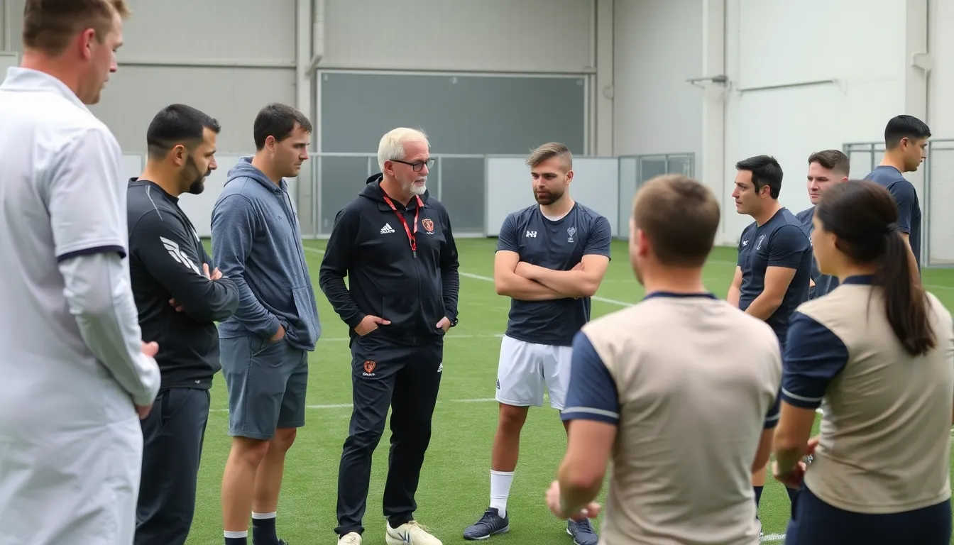 The team's coaching staff reviews player injury reports in preparation for the upcoming match against Aston Villa, highlighting concerns over the fitness of key athletes.
