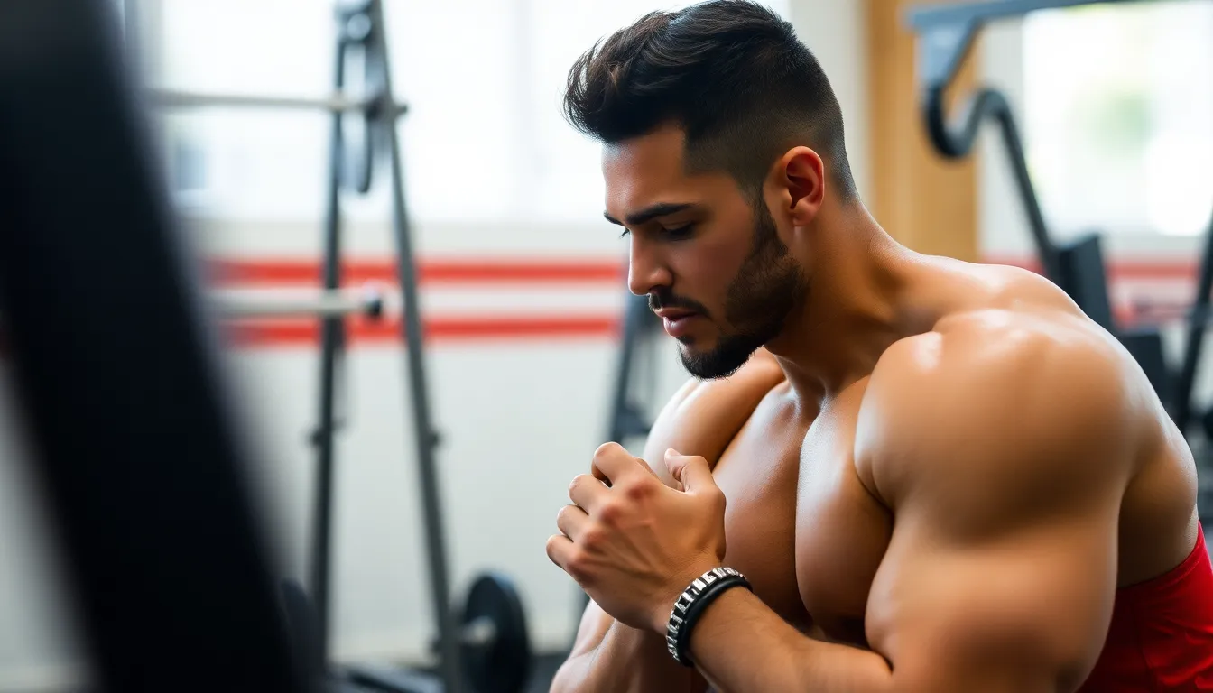 Antony enthusiastically engages in strength training at the gym, emphasizing his commitment to improving his performance for the upcoming match