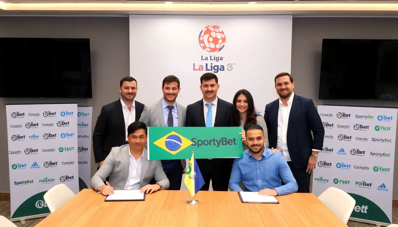 A digital platform displaying LaLiga match schedules and betting options, showcasing the interactive content available to fans
