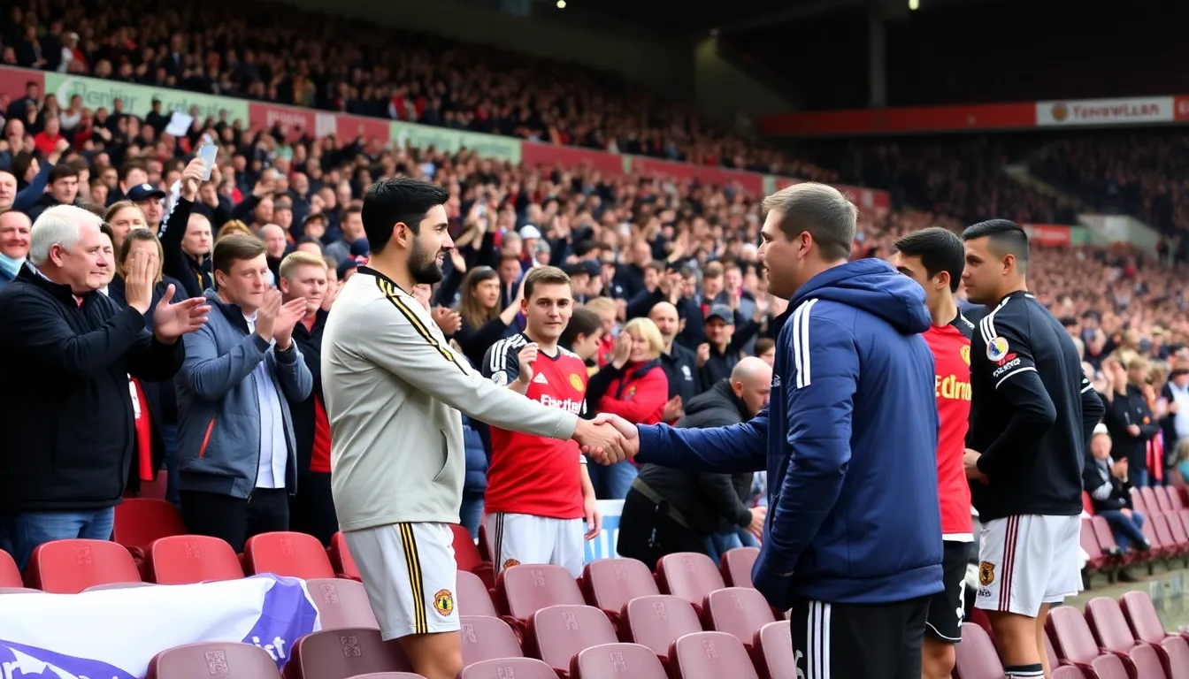 The intense rivalry between Leeds United and Manchester United is palpable, as passionate fans display their support and emotions throughout the match