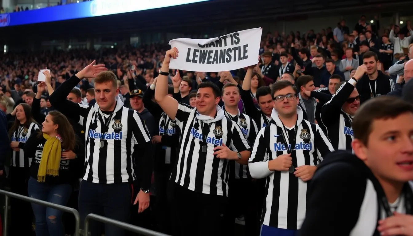 Eddie Howe, Newcastle's manager, contemplating strategies during the match as the team struggles for consistency