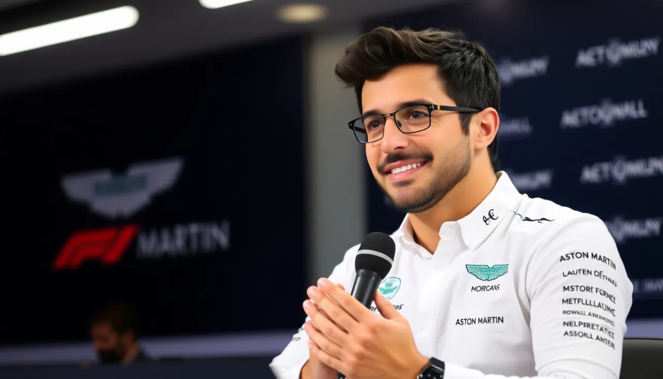 Fernando Alonso stands confidently in the Aston Martin garage, discussing the team's potential to develop a championshipwinning Formula 1 car.