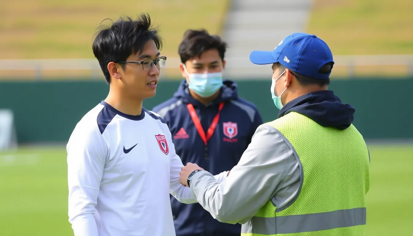 Wataru Endo showcasing his skills on the field, demonstrating both defensive prowess and leadership qualities as he interacts with teammates