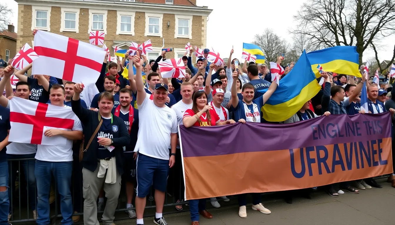 Local businesses preparing for the influx of fans, with vibrant decorations and special offers aimed at enhancing the matchday experience