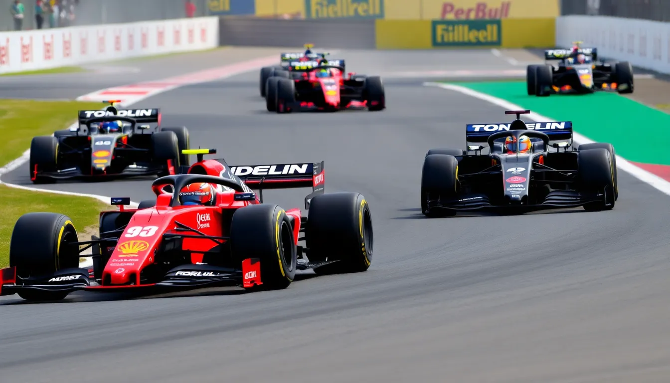 競技中のドライバーがレース戦略を練りながら、車両の性能を最大限に引き出そうとする瞬間