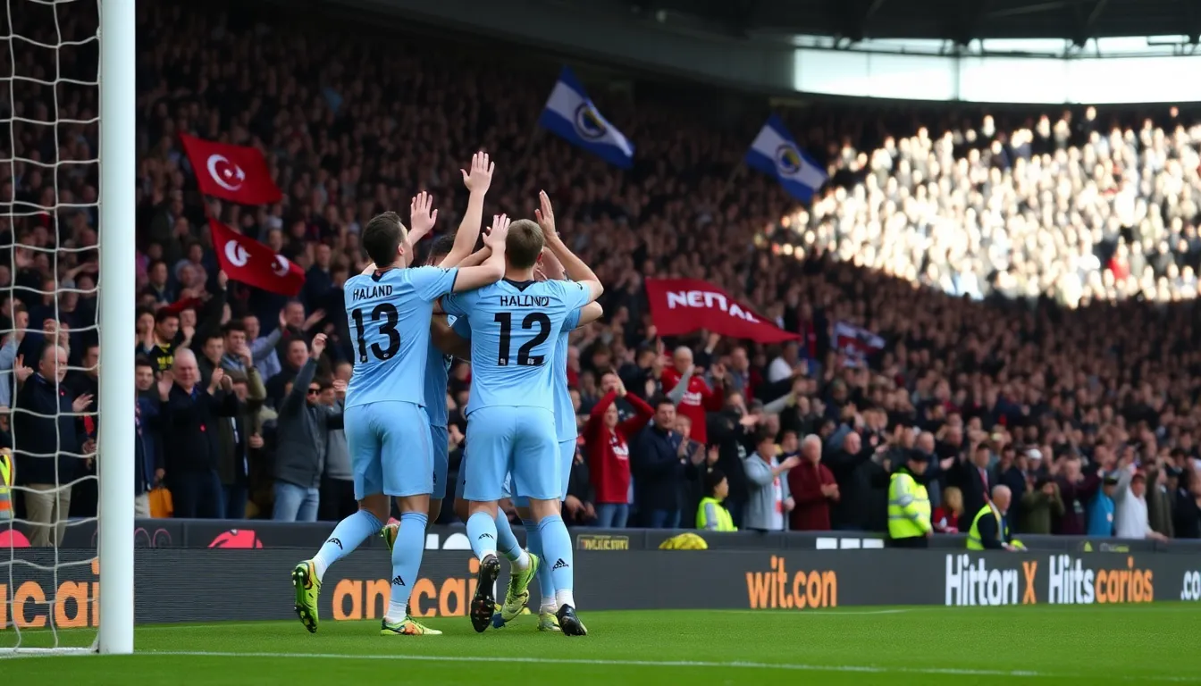 The tense atmosphere on the pitch as players from both teams react to the controversial foul leading to the decisive penalty