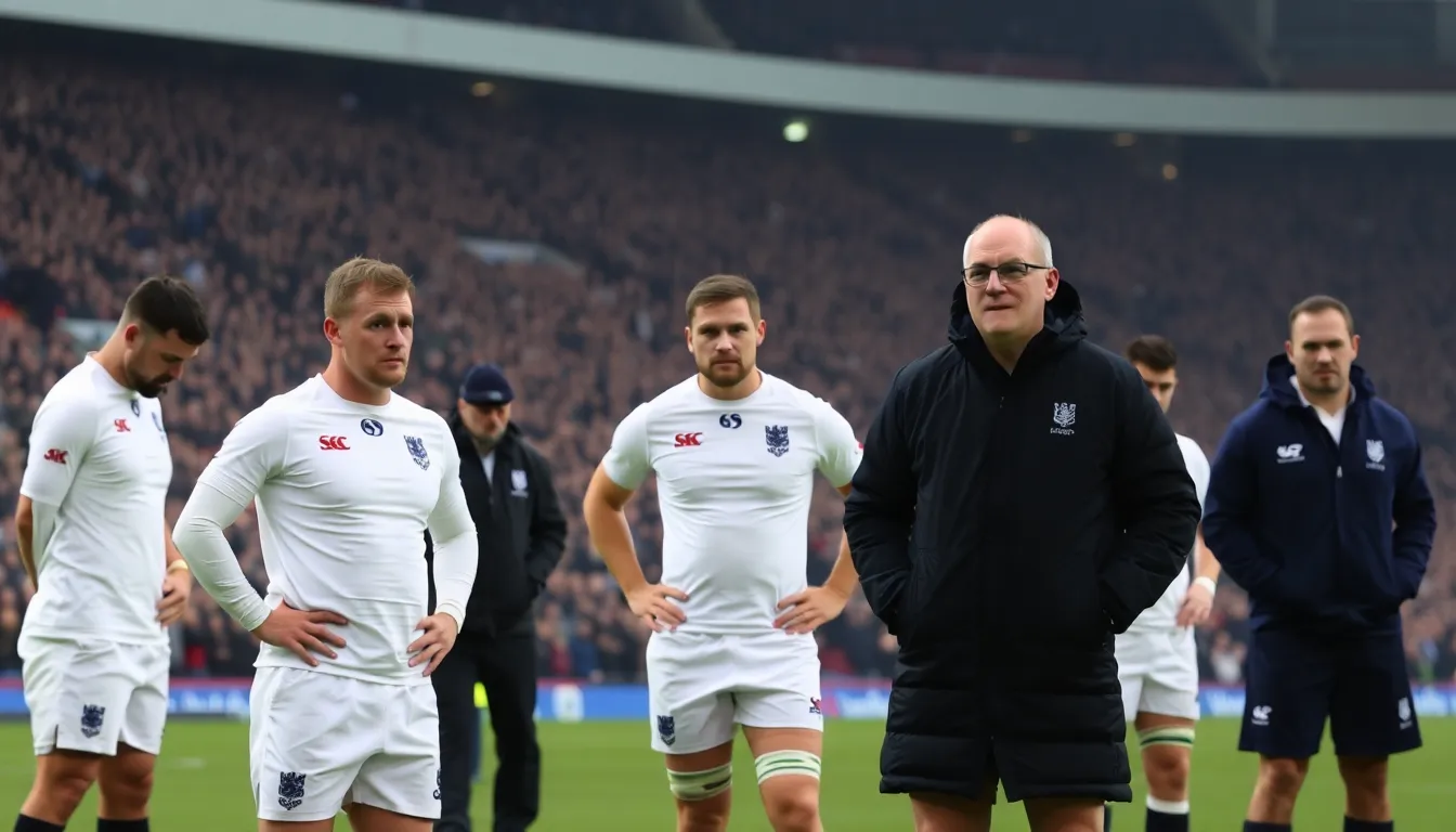 The England players experience the pressure of high expectations as they navigate the challenges of international rugby at a historic venue