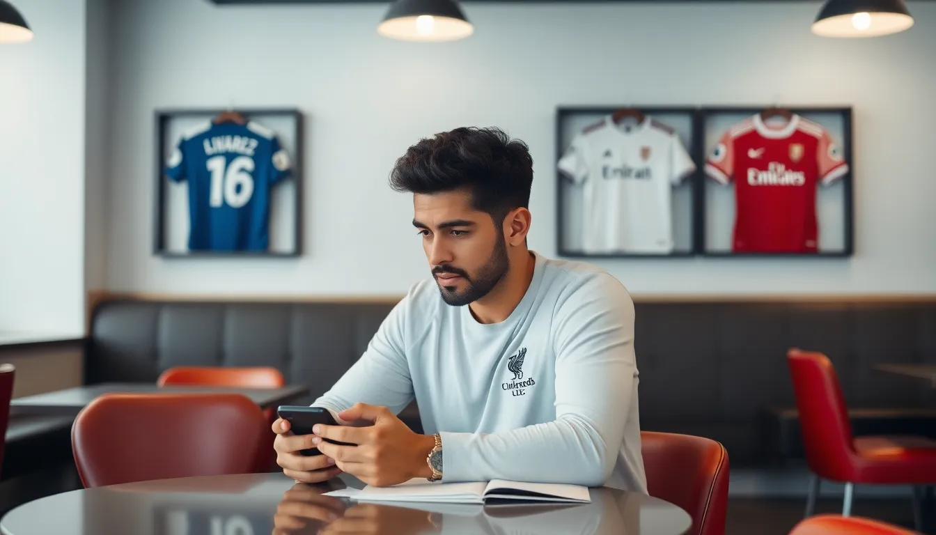 Liverpool and Arsenal managers discussing strategies, highlighting their interest in strengthening their squads with players like Alvarez