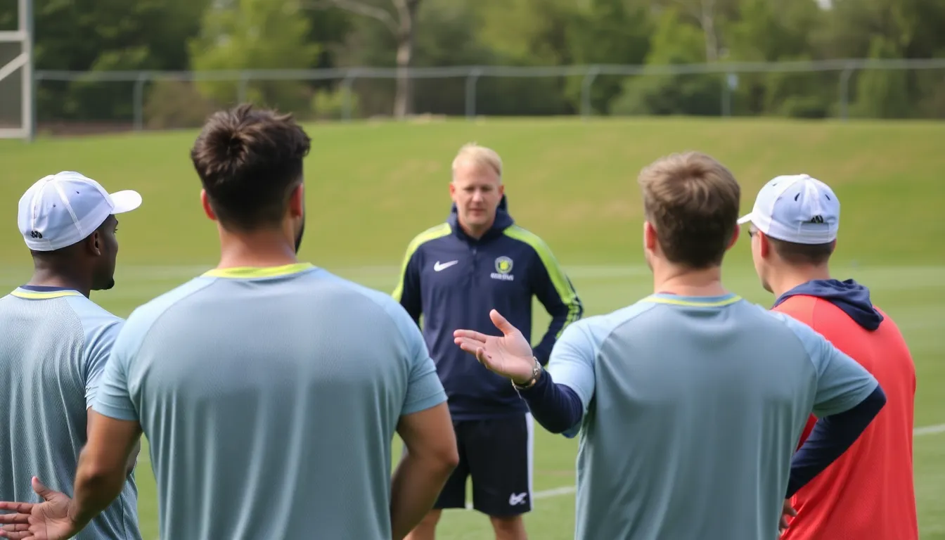 The team prepares for a crucial training session, focusing on tactical discipline and offensive creativity to enhance their performance