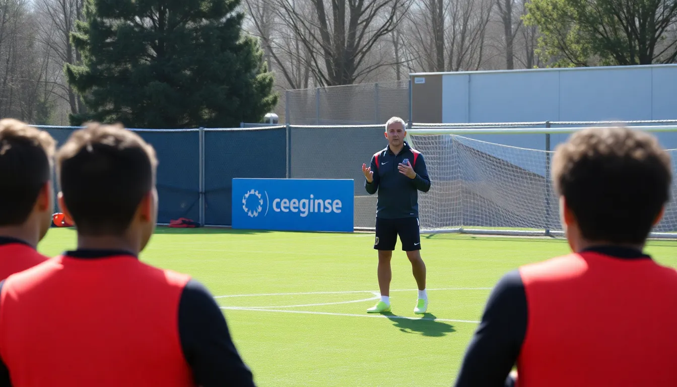 Players engage in a strategic discussion on the field, emphasizing the balance between individual aspirations and collective team success