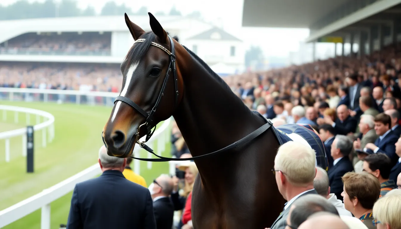 Enthusiastic fans cheer from the stands, eagerly anticipating Mondo Man's next appearance after his standout performance at Plumpton