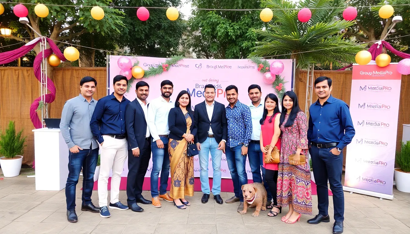 Executives from Grup Mediapro gather at a press conference to announce the launch of their new Brands&Xperiences division aimed at enhancing commercial operations.