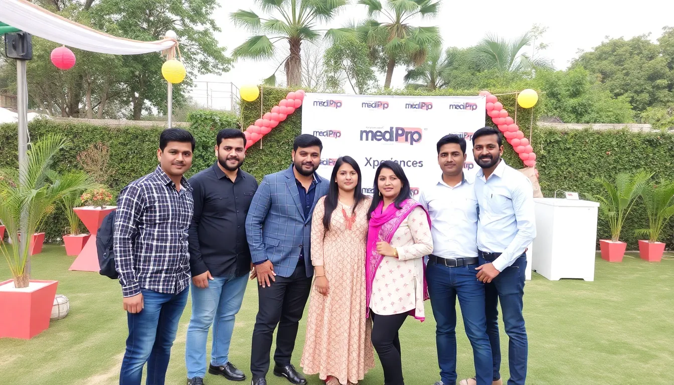 Attendees engaging in discussions about the evolving media landscape and the importance of experiential marketing during the launch event