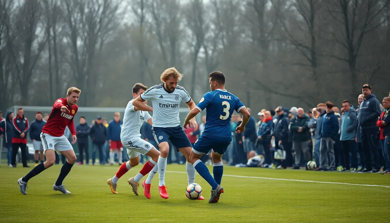 Players from Sheffield United and Burnley compete for the ball during a tense Premier League match, with both teams desperately seeking points to avoid relegation.