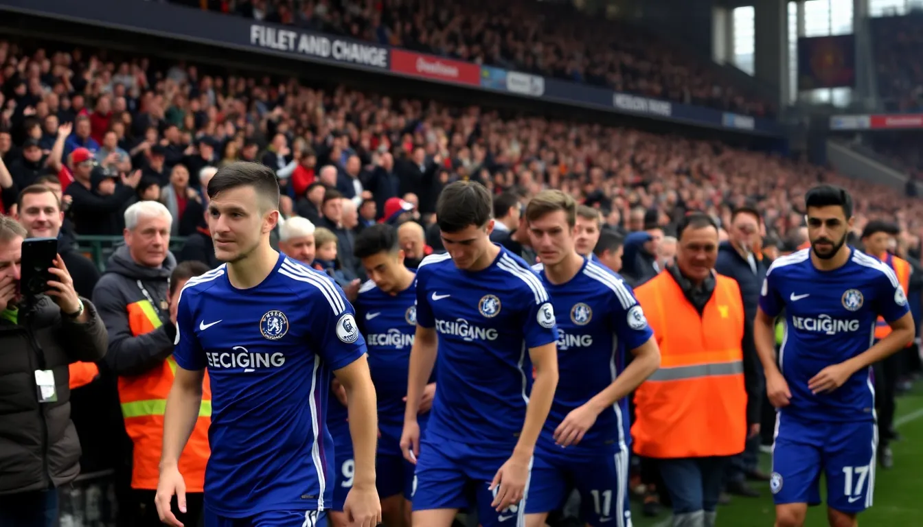 The vibrant atmosphere around local businesses near Stamford Bridge, bustling with fans eager to engage with the club's activities during match days