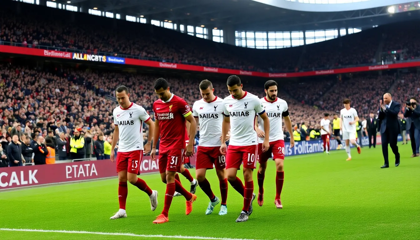 The players from both teams engage in a fierce battle for possession, highlighting the tactical intensity of the match