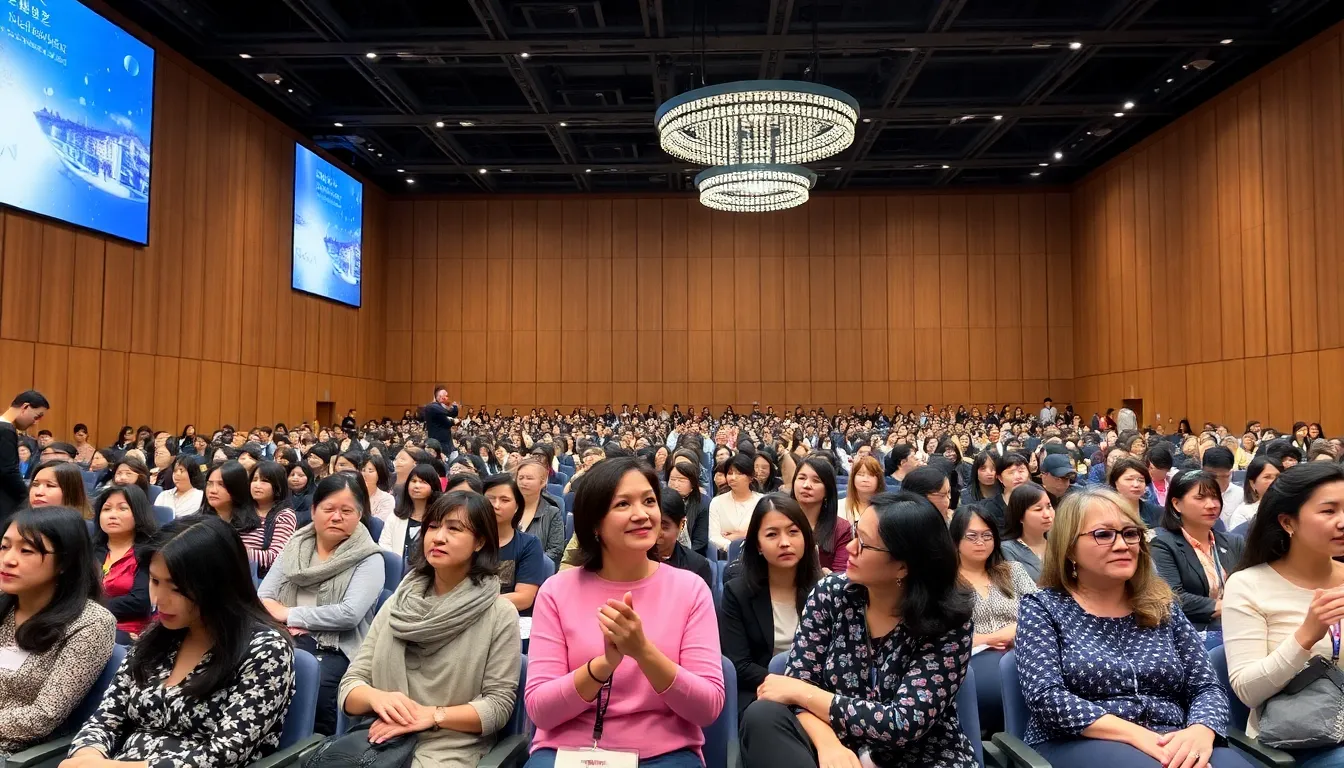 The AWCL event highlighting the rising interest in women's sports across Asia, with enthusiastic fans cheering in the stands