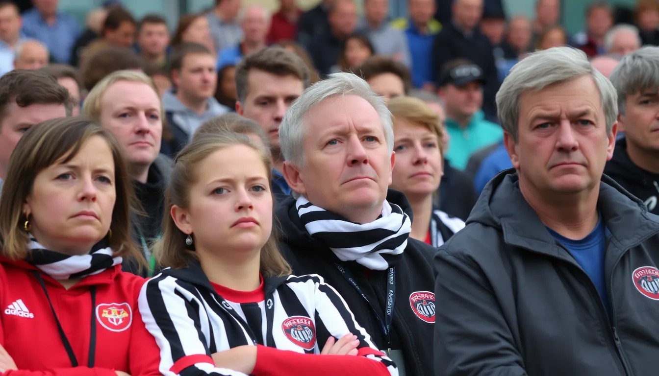 A packed stadium during the TyneWear derby, showcasing the intense rivalry between Newcastle United and Sunderland AFC