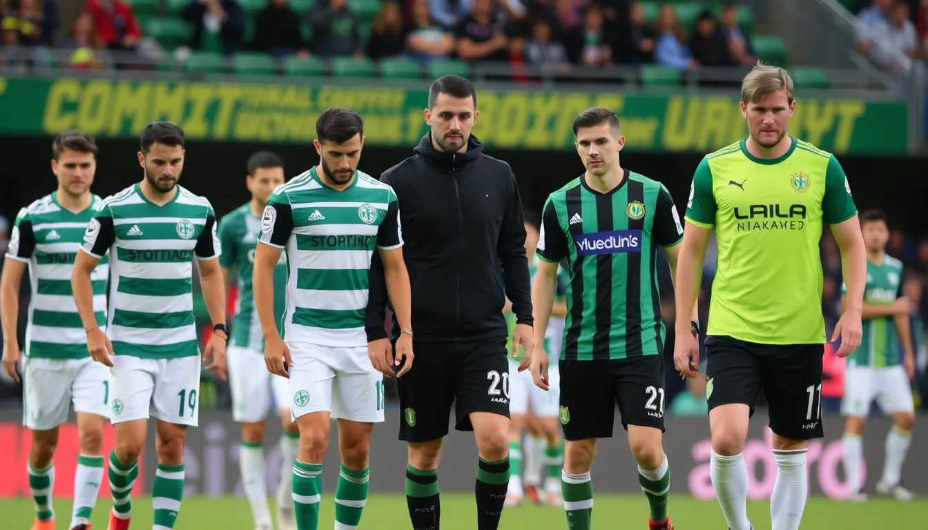Bodo/Glimt players showing determination on the field, demonstrating their resilience during the UEFA Champions League clash against Sporting Lisbon