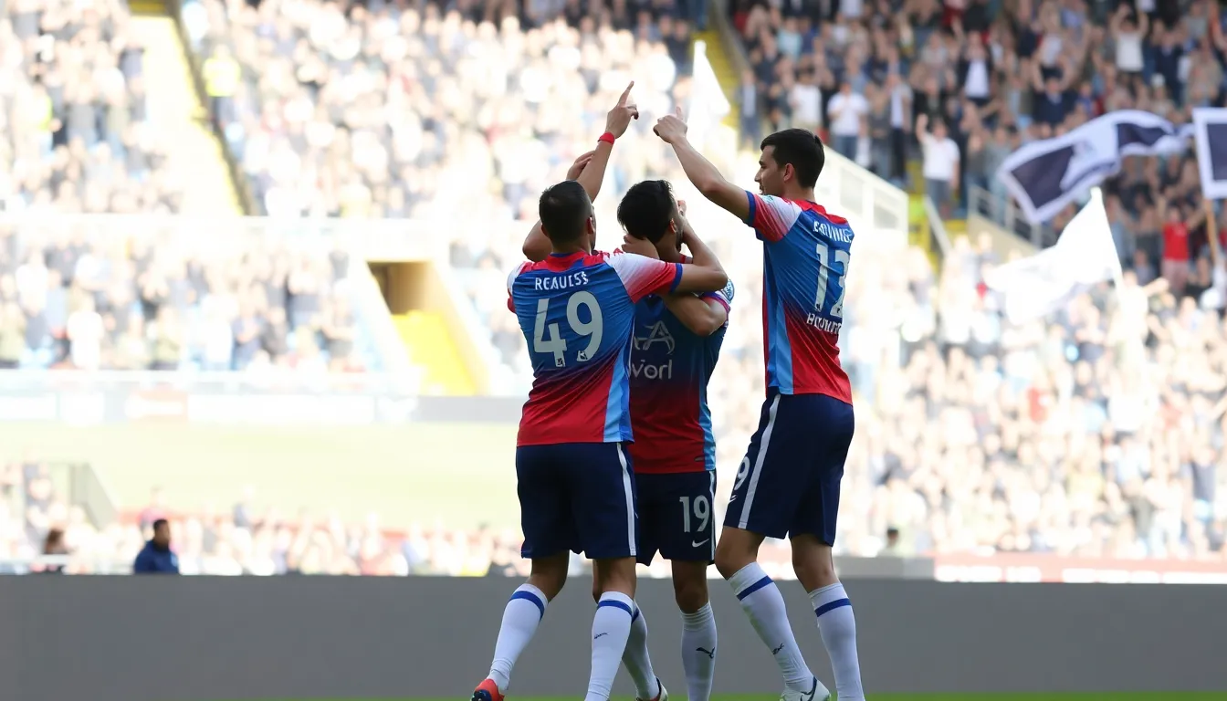Tottenham players look dejected on the pitch after suffering a 31 defeat to Crystal Palace during their Premier League match at the Tottenham Hotspur Stadium.