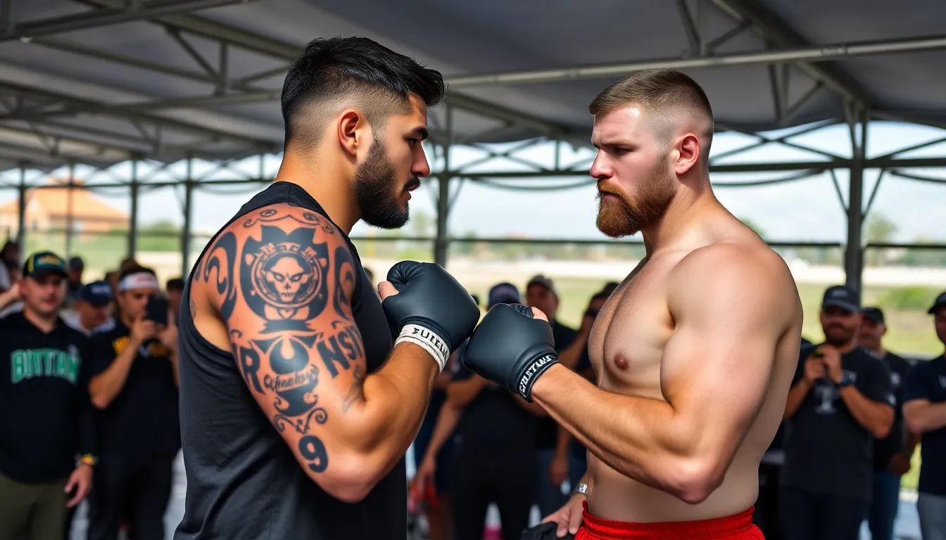 A training session where Verhoeven is adapting his techniques to prepare for a potential boxing match, highlighting his commitment to evolving as a fighter
