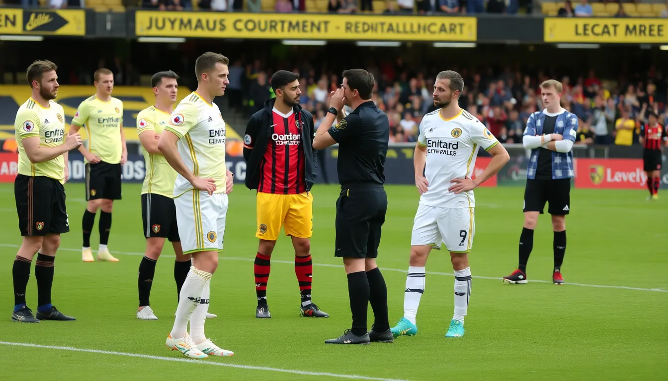 Fans from both Leeds and Bournemouth display their frustration in the stands, highlighting the emotional impact of the VAR decisions on supporters