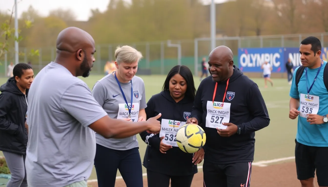 Local families and athletes gather at Queen Elizabeth Olympic Park for West Ham's track night event, celebrating community engagement and grassroots sports.