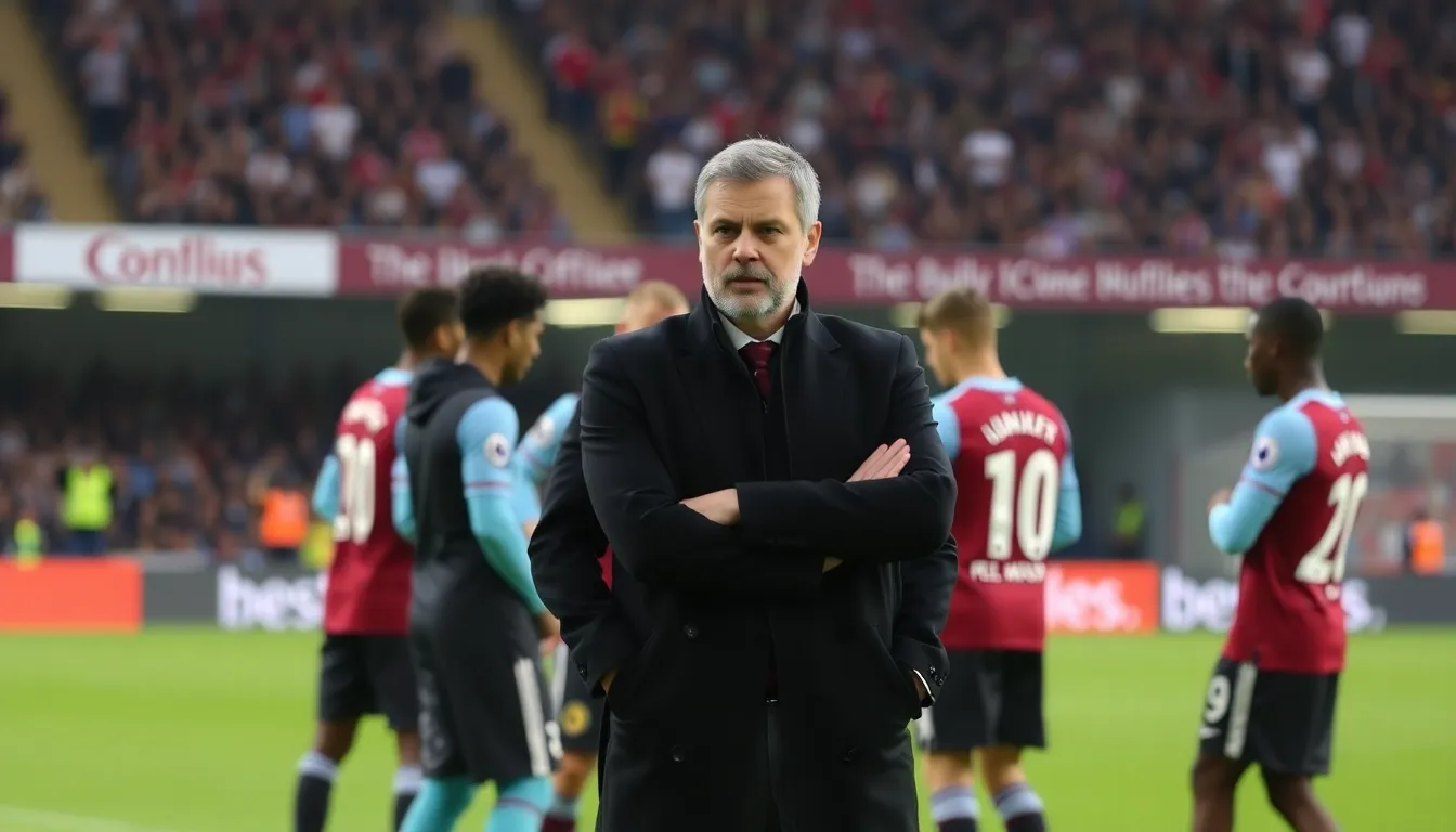 The London Stadium stands empty before a match, illustrating the disconnect between the team and its supporters amid recent disappointing results