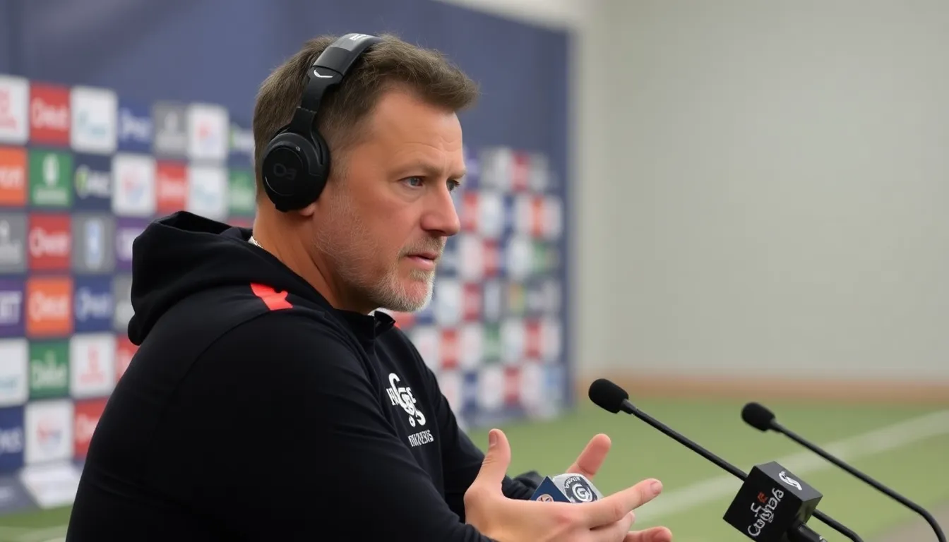 The coaching staff reviews player performance data, emphasizing the importance of managing fitness levels for the season ahead