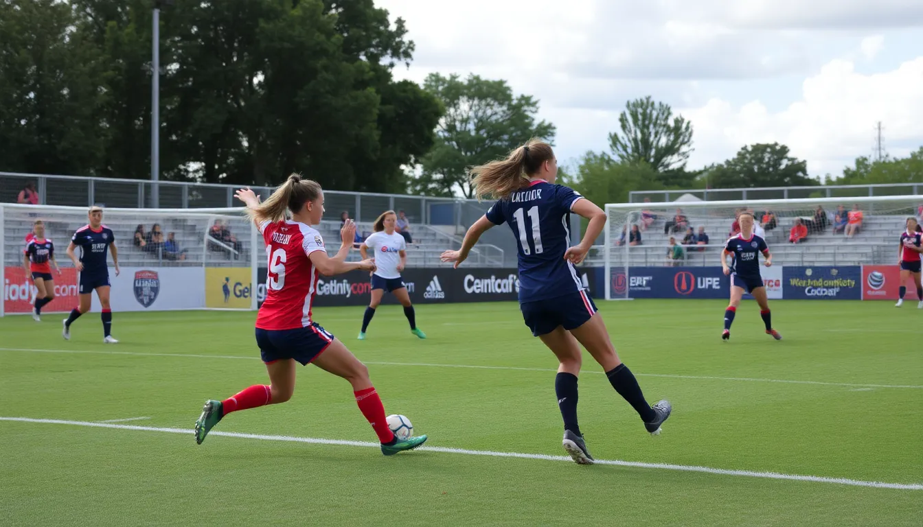 A player skillfully maneuvering the ball, showcasing individual talent in a highstakes qualifying game