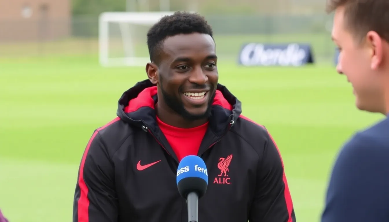 A closeup of Konate in training, demonstrating his dedication and focus as he sharpens his skills for the season ahead