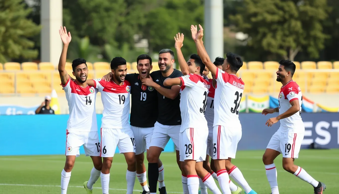 A training session with young Iraqi footballers practicing their skills, reflecting the commitment to youth development and the future of the sport in Iraq