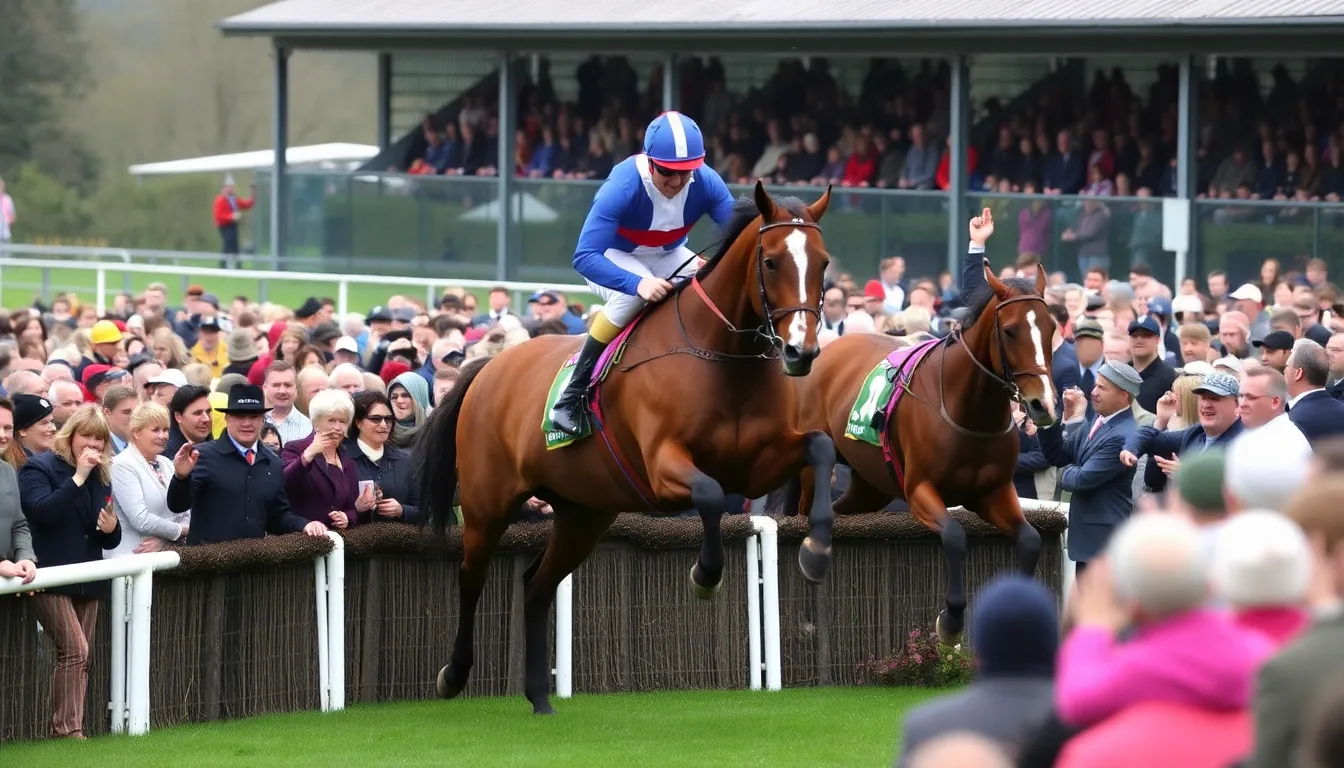The vibrant atmosphere at Plumpton Racecourse captures the excitement of fans eagerly anticipating the Sussex Champion Hurdle and its competitive field