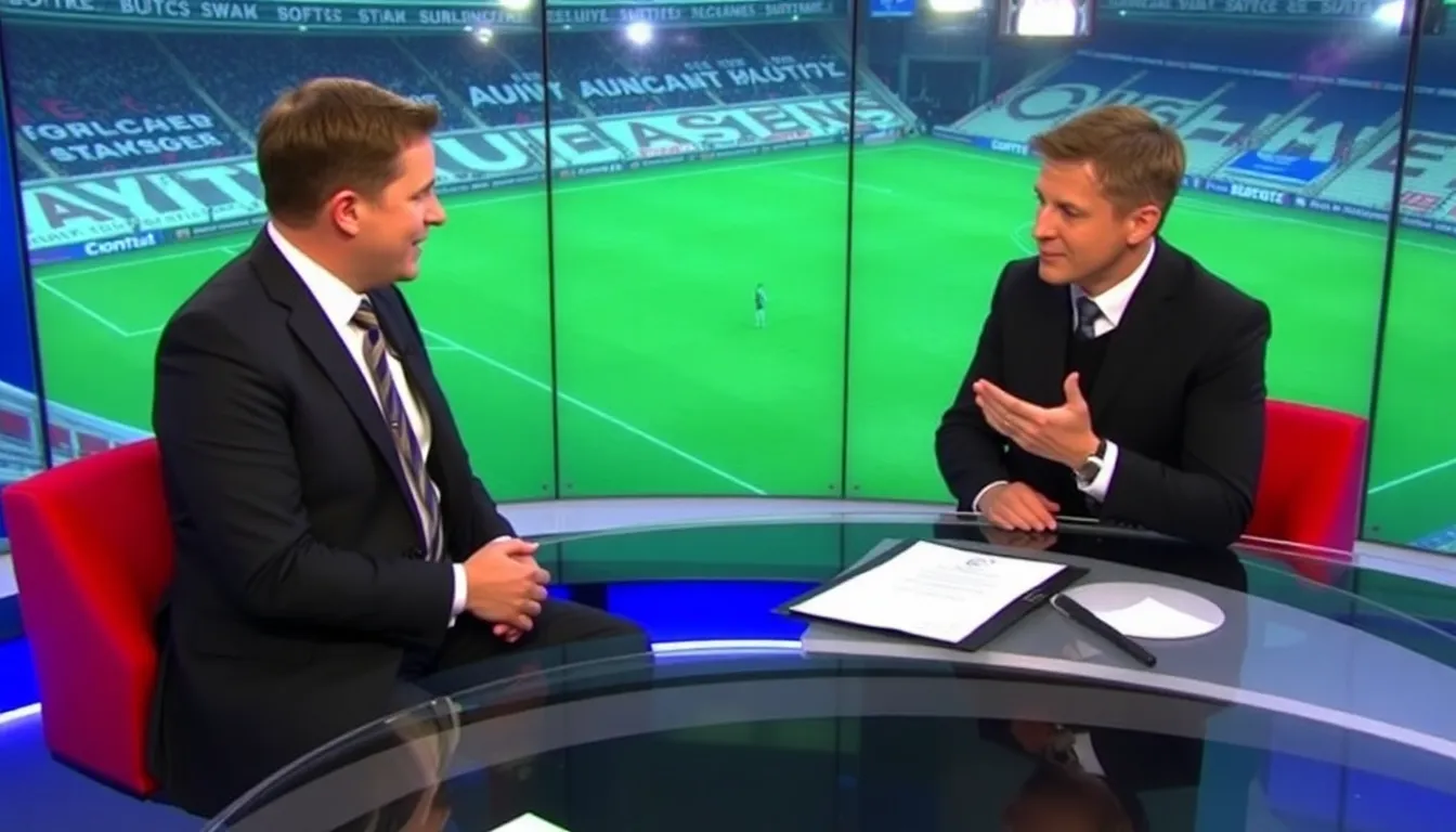 A tense moment as discussions unfold about Chelsea's managerial challenges and the implications for their future performance