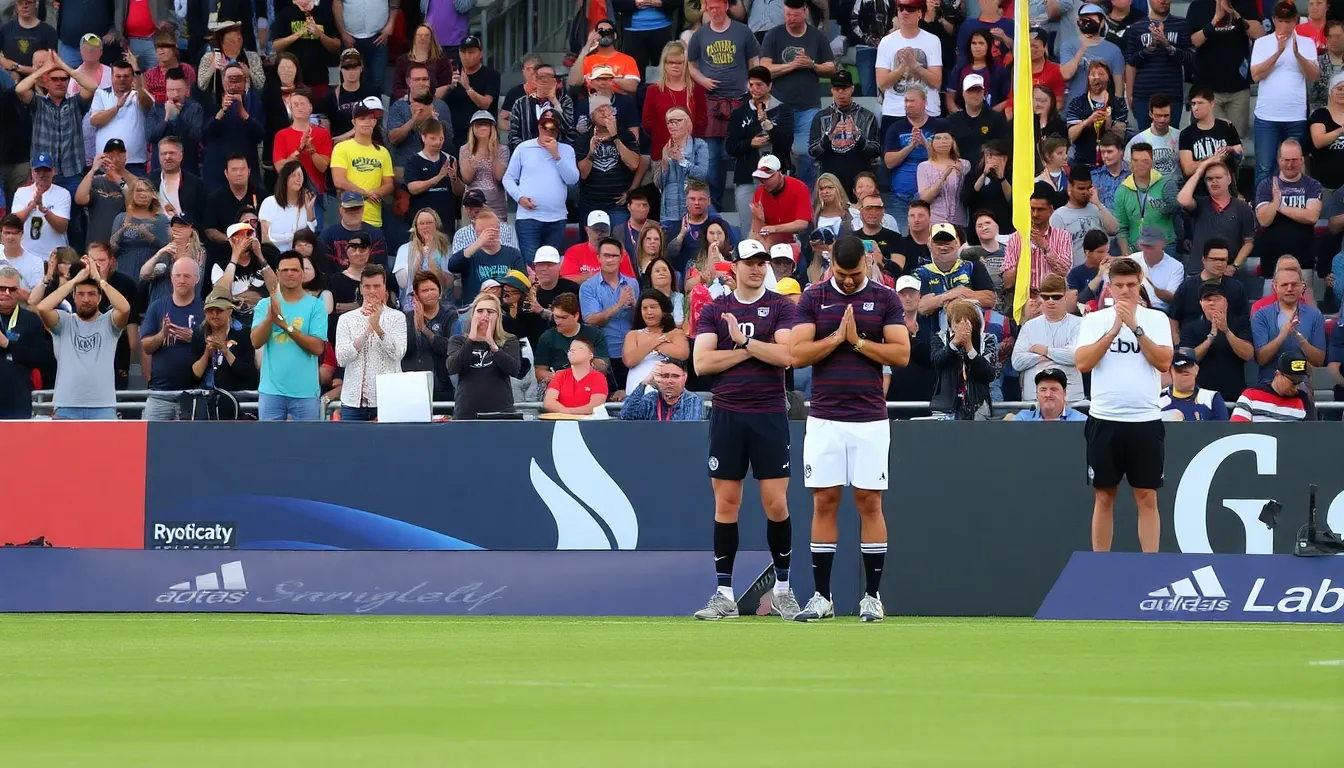 Players on the field display intense emotions during a heated match, with visible frustration evident on their faces as they confront the challenges of the current season.