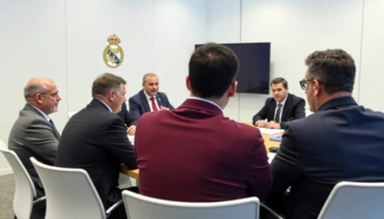 A historic view of the Madrid football scene, symbolizing the complex relationship between the two rival clubs throughout the years