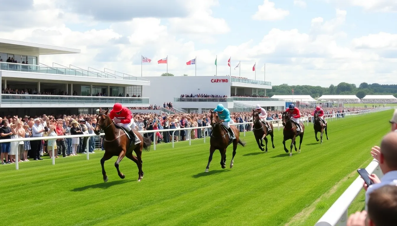 Families enjoy the lively atmosphere at Yarmouth, where the thrill of horse racing meets the charm of the seaside