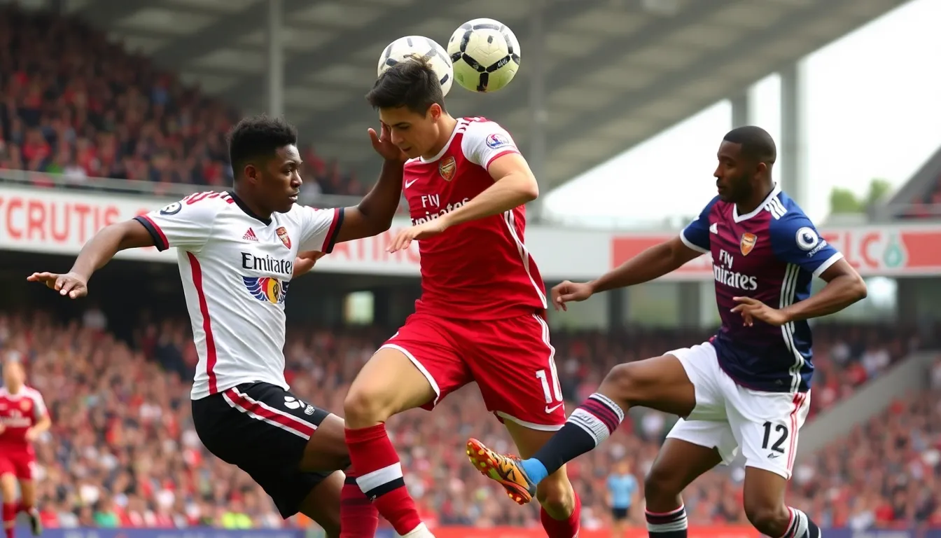 Southampton players display resilience as they regroup following an equalizing goal, determined to maintain their competitive spirit against Arsenal