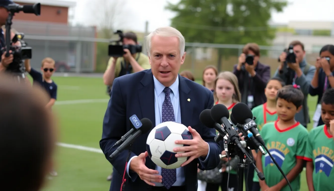 2026년 FIFA 월드컵을 대비하여 축구에 대한 관심이 높아진 커뮤니티 행사 모습