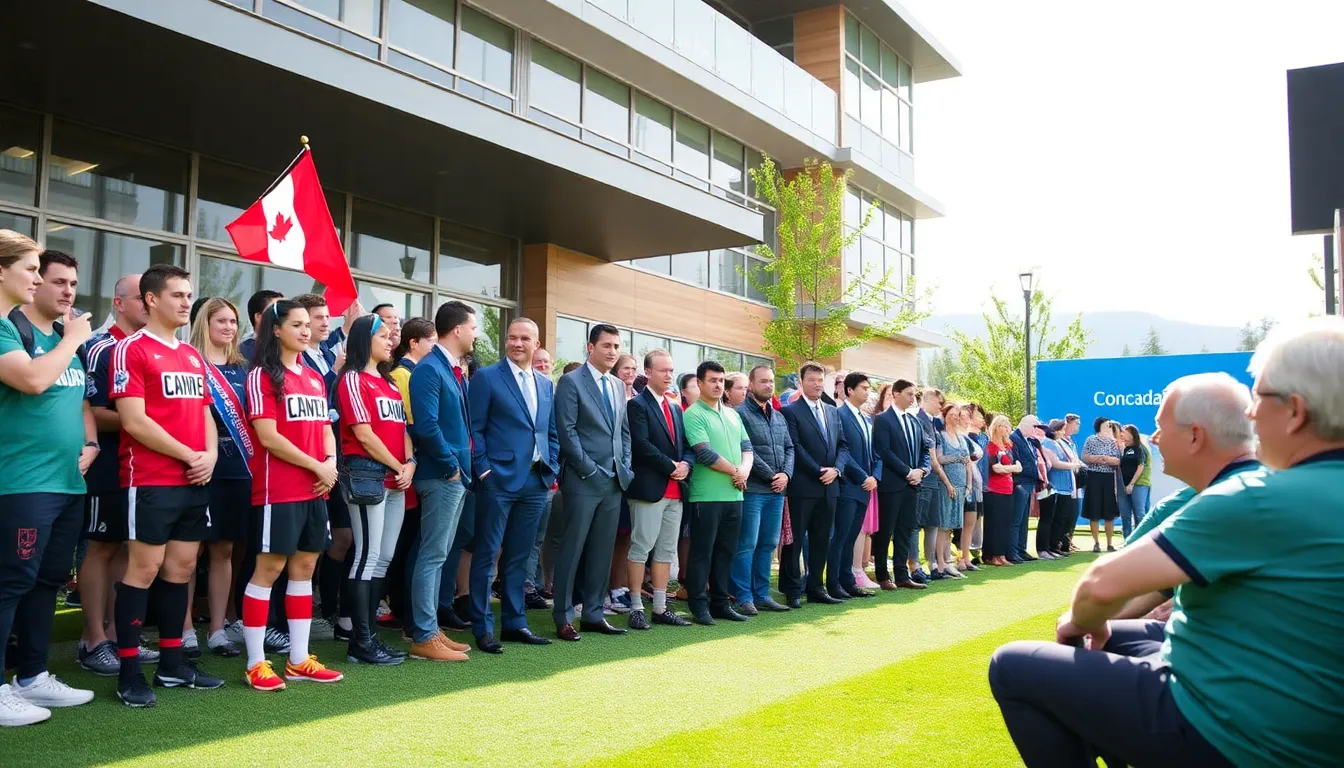 Local business owners networking and exploring partnership opportunities during the Concacaf House event, highlighting the economic benefits of increased tourism in the region