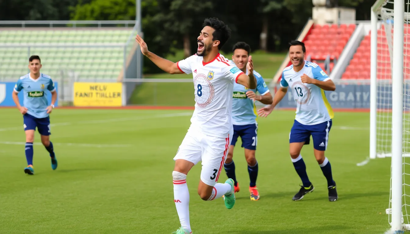 Fans cheering passionately in the stands, rallying behind Blanco as he emerges as a rising star in the football world