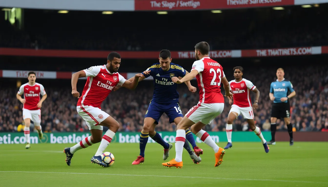 Arsenal's coaching staff strategizes in a meeting room, emphasizing the importance of maintaining focus amid external distractions