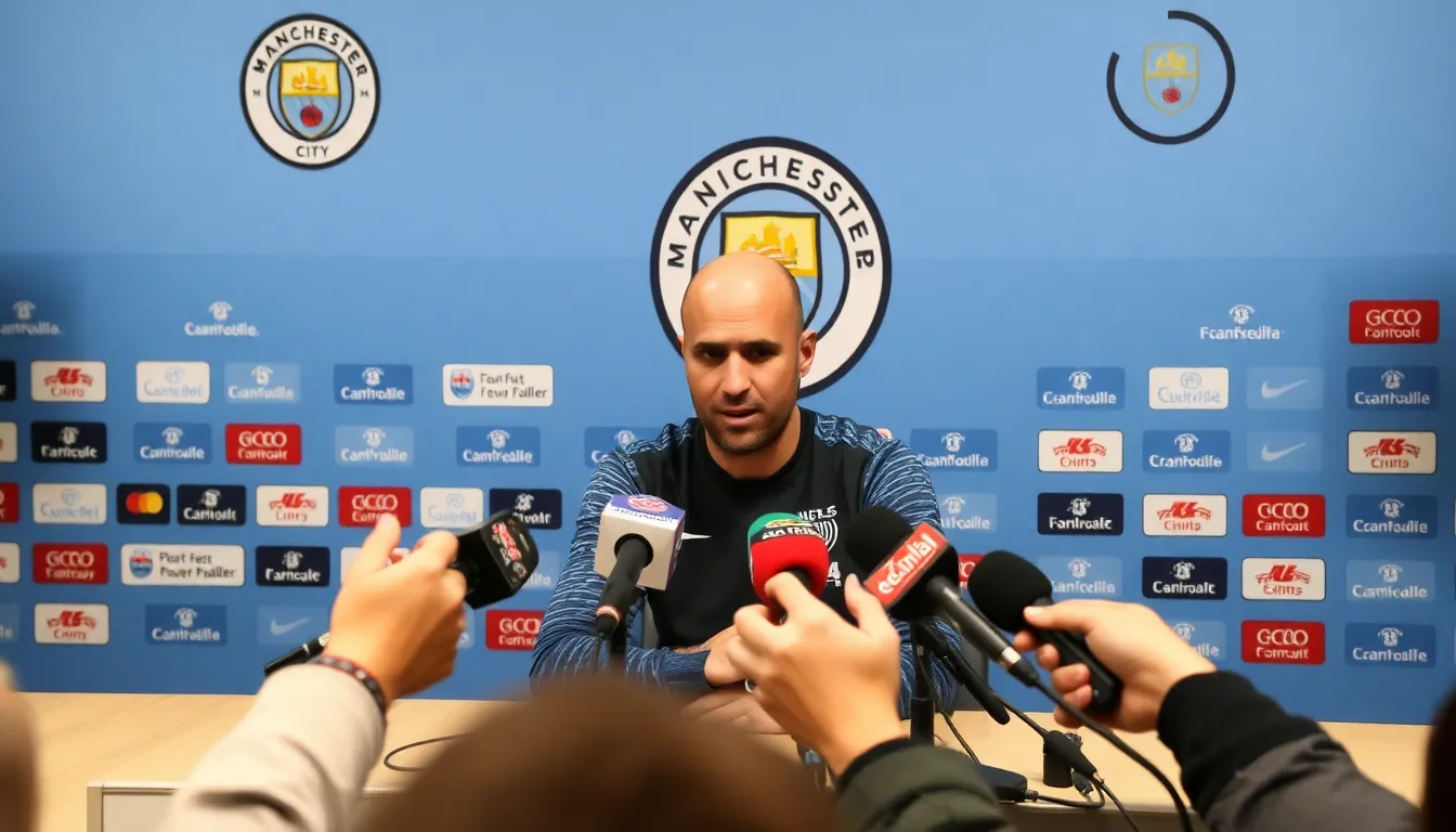 The Manchester City management team engaged in discussions, reflecting the critical decisions that could shape the club's future and Guardiola's tenure