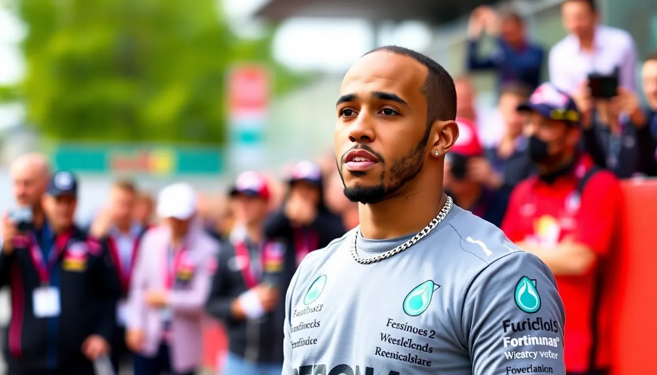 A vibrant F1 racing scene with teams meticulously preparing their cars and strategies ahead of the new season, reflecting the competitive spirit of the sport