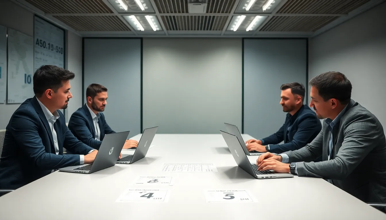 A strategic meeting between Juventus officials discussing the proposal for Morata, highlighting the complexities of football negotiations